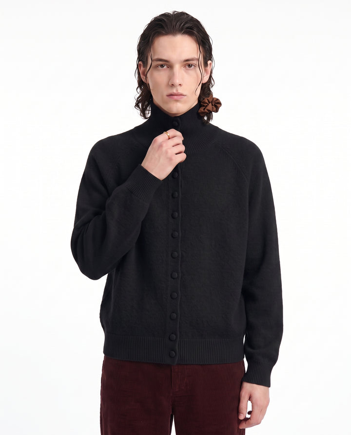 High Neck Cardigan na2987