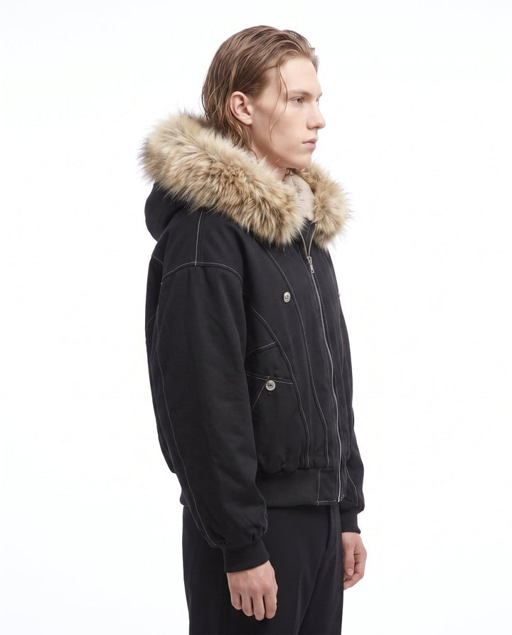 Fur Hooded Jacket na3064