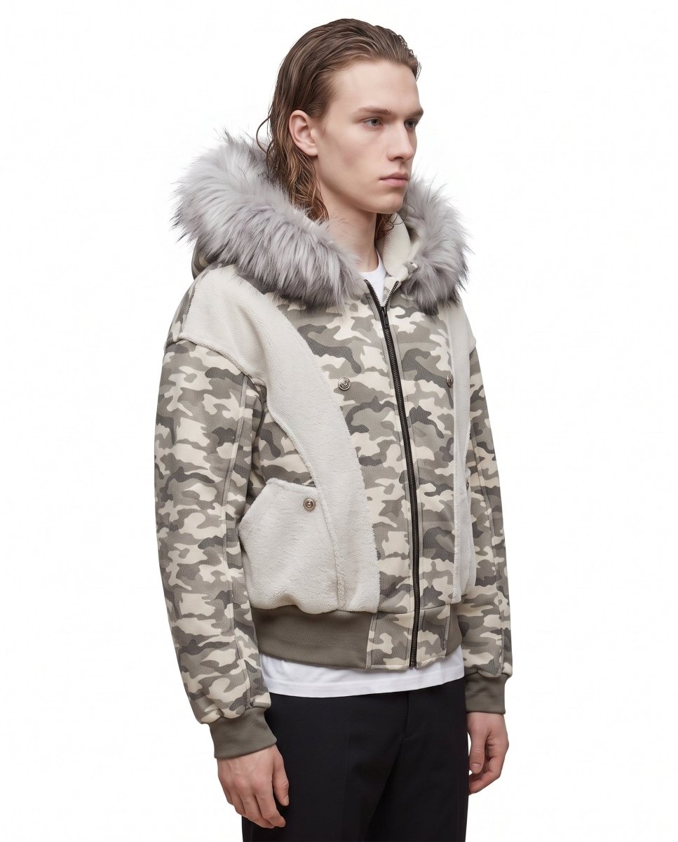 Camo Fur Jacket na3098
