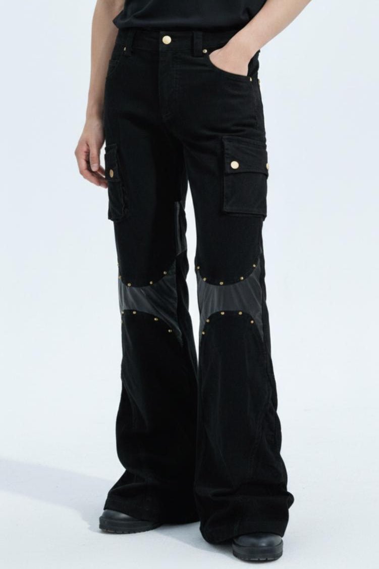 Studded Cargo Pants  na2561