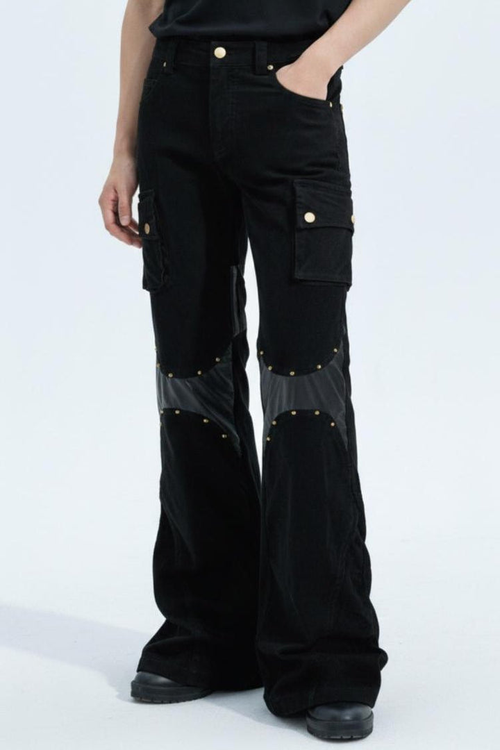 Studded Cargo Pants  na2561