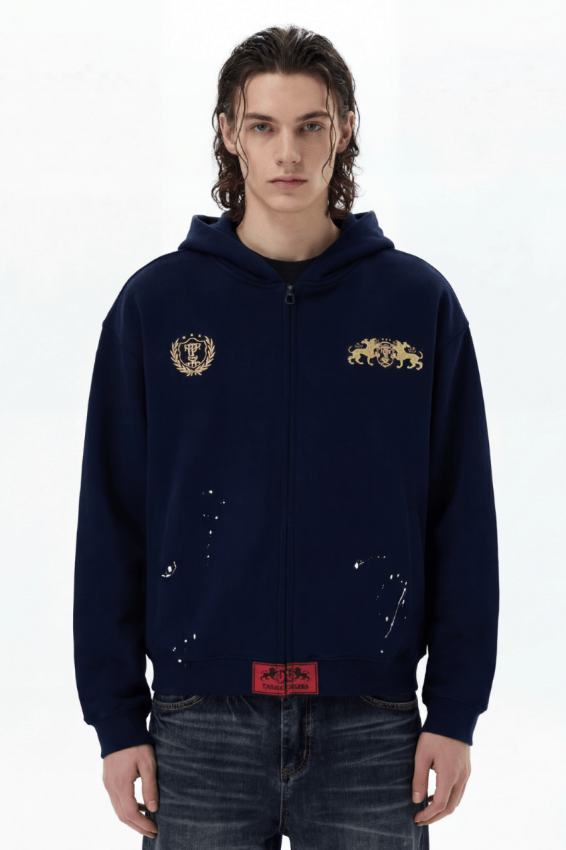 Royal Crest Zip Hoodie na2369