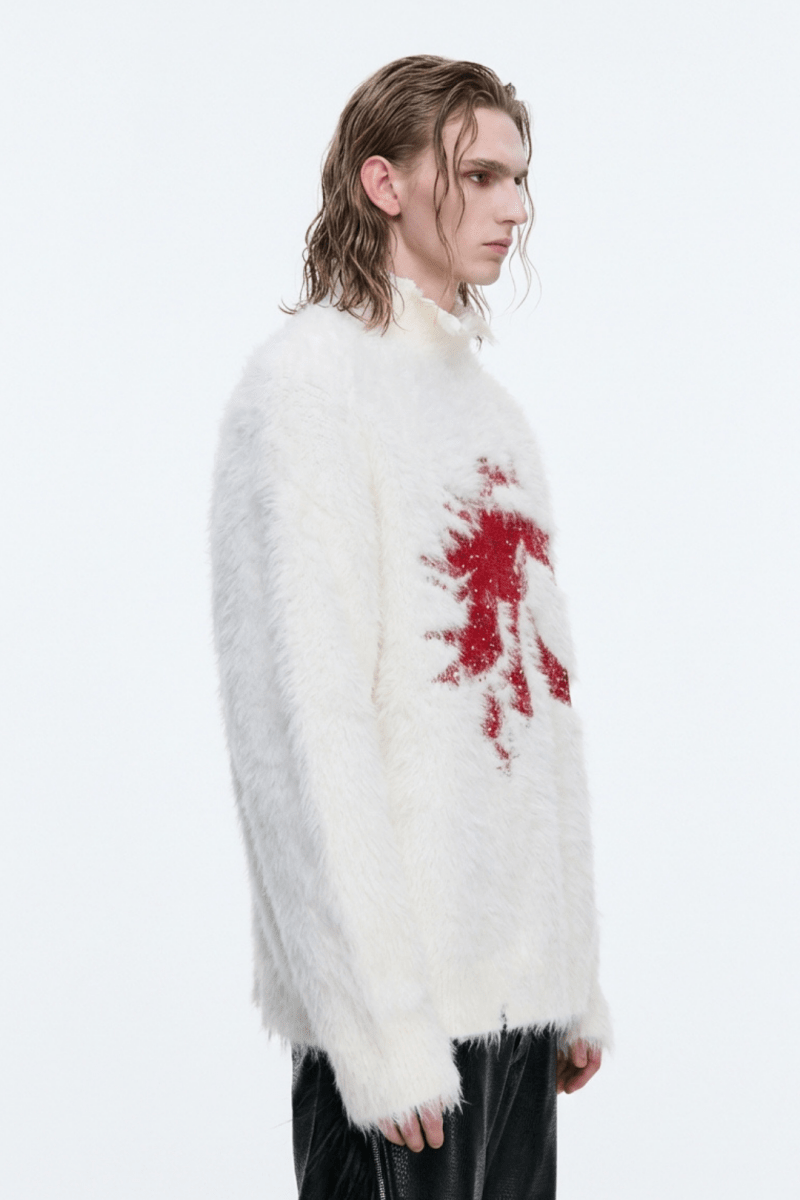 [ArguE CulturE] Crimson Howl Fur Jacket na2285