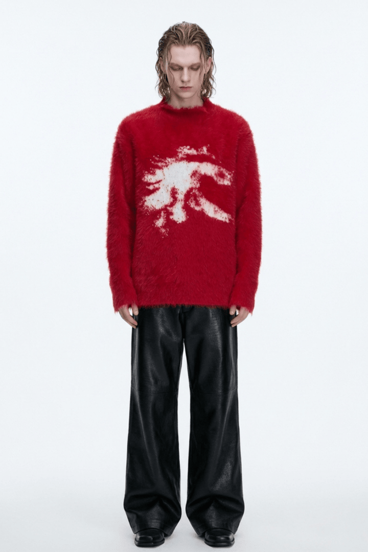 [ArguE CulturE] Crimson Howl Fur Jacket na2285