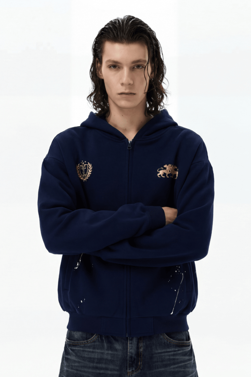 Royal Crest Zip Hoodie na2369