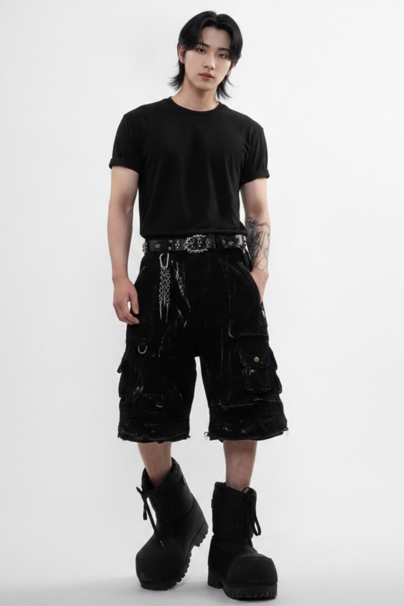Layered Cargo Pants  na2594