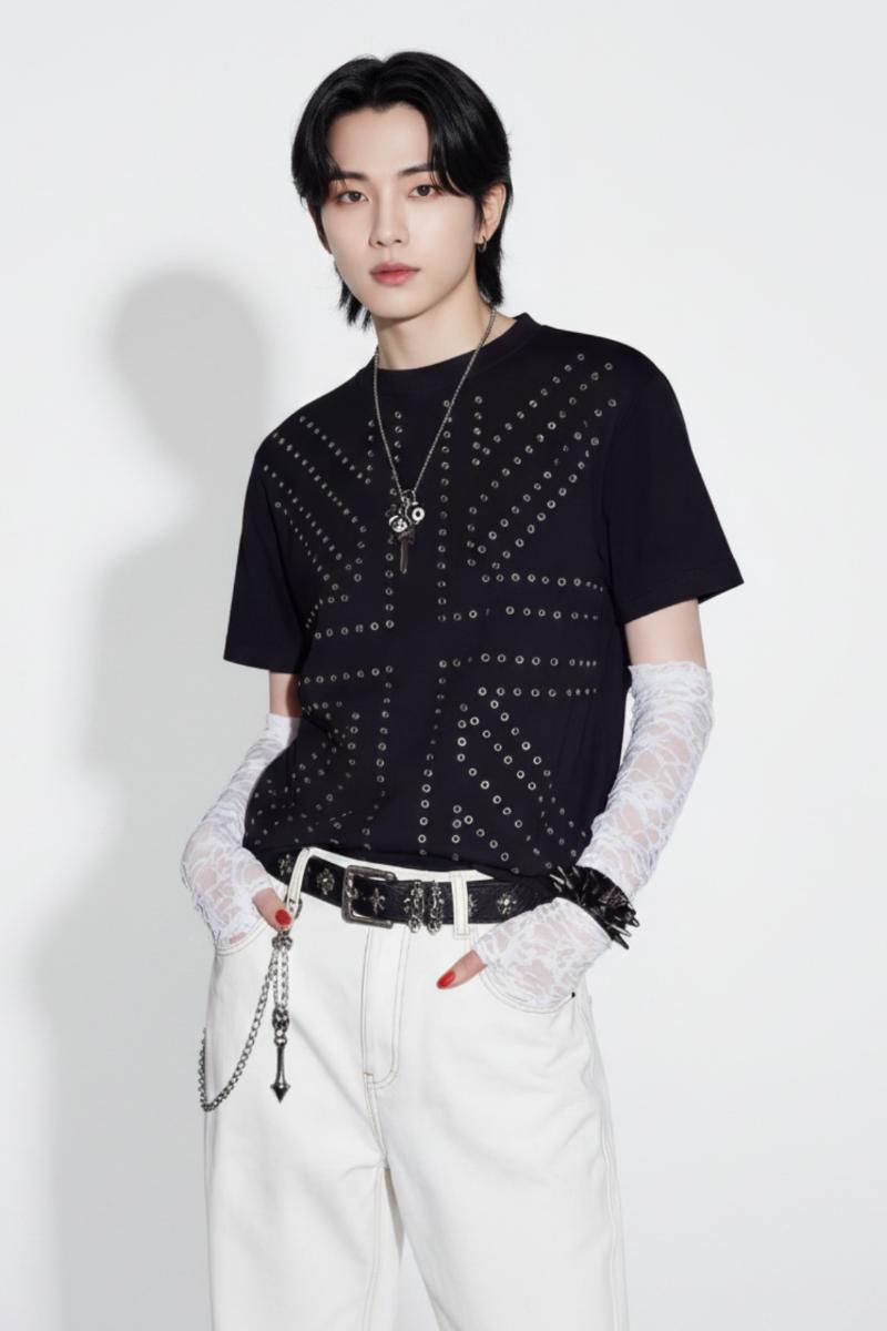 Eyelet T-shirt  na2552