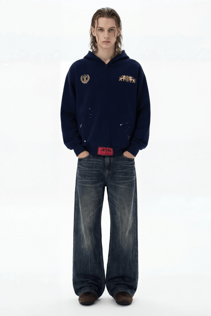 Royal Crest Zip Hoodie na2369