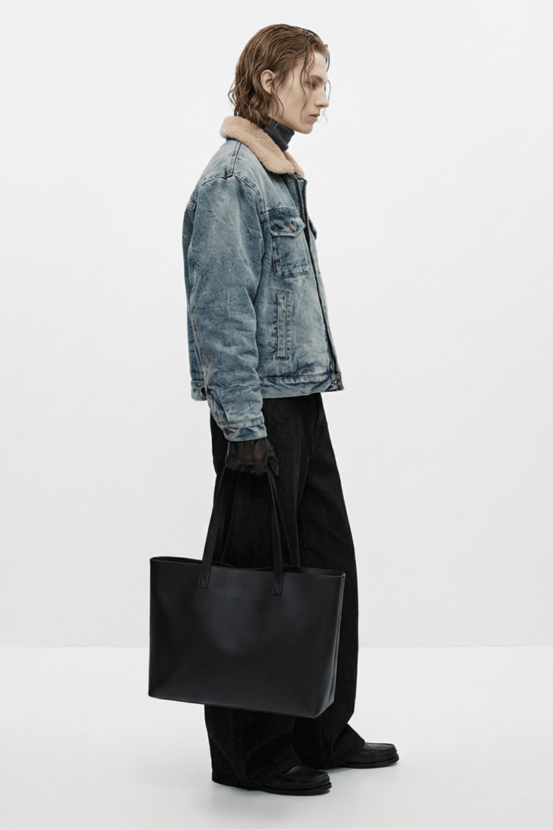 Retro Fleece Collar Denim Jacket na2364 