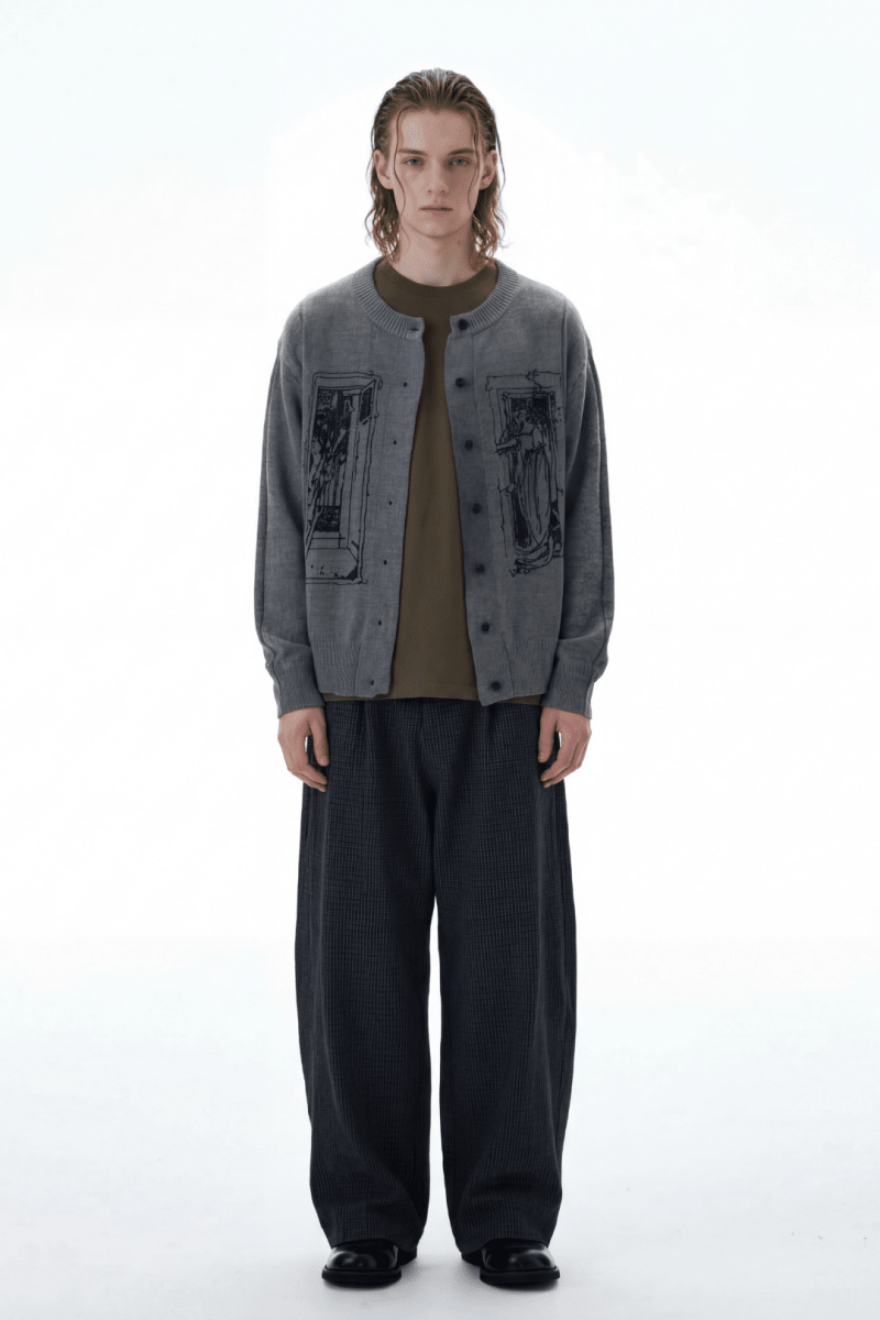 Graphic Knit Cardigan na2366 