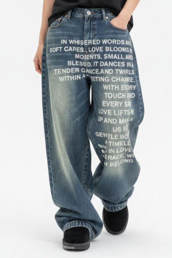 Printed Jeans  na2625