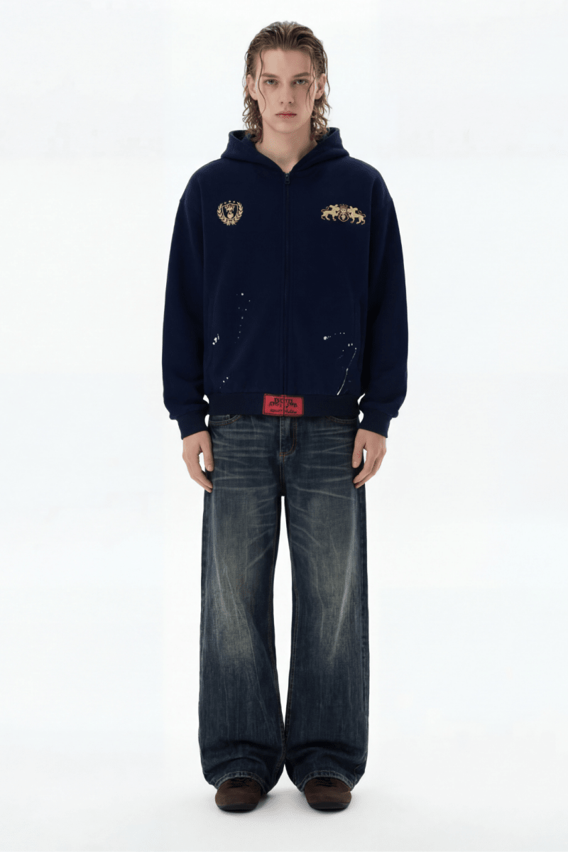 Royal Crest Zip Hoodie na2369