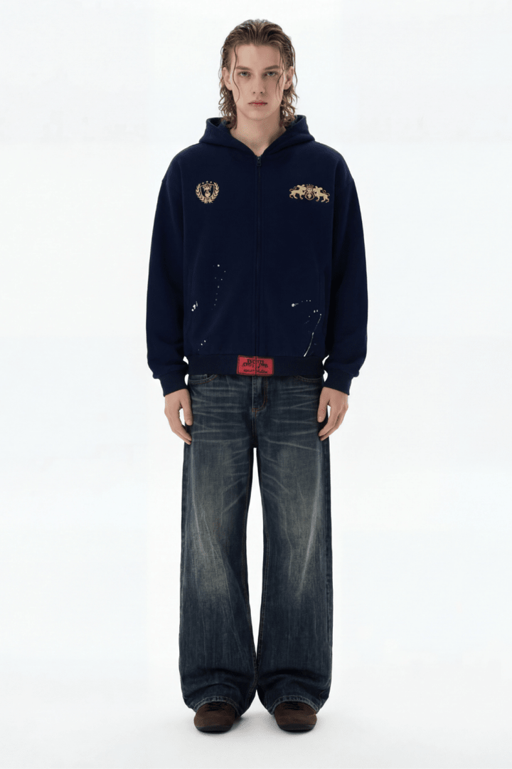 Royal Crest Zip Hoodie na2369