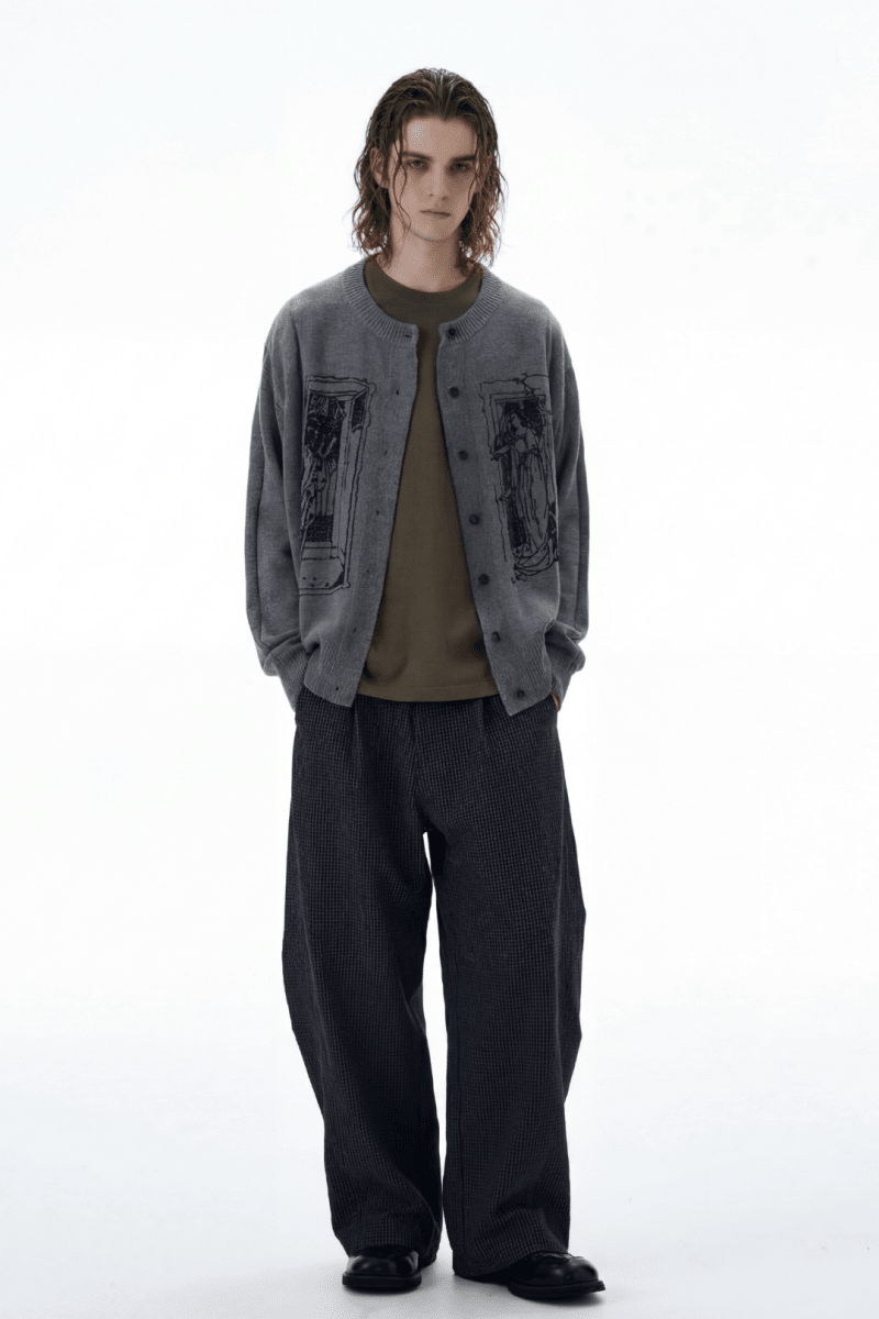 Graphic Knit Cardigan na2366 