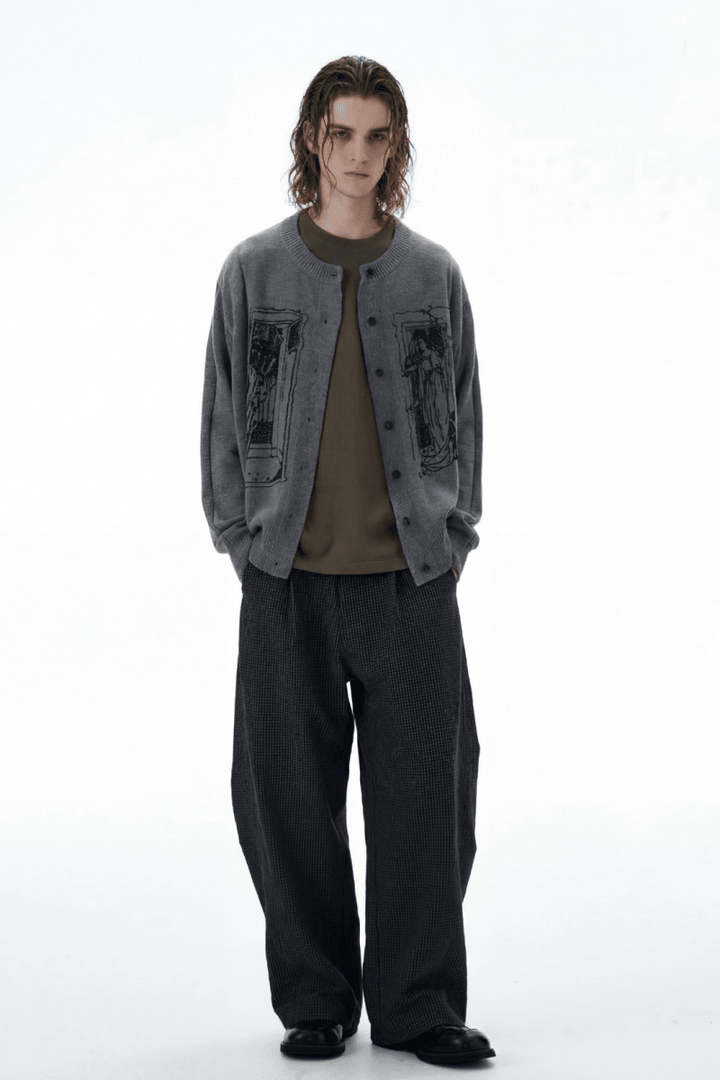 Graphic Knit Cardigan na2366 