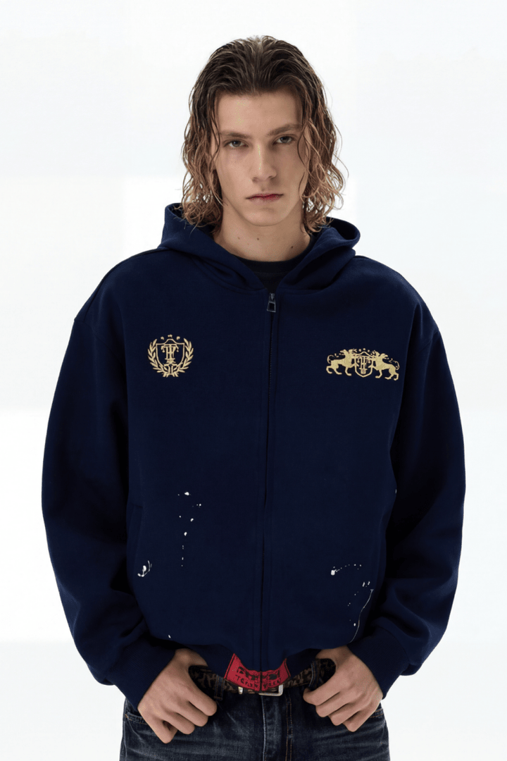 Royal Crest Zip Hoodie na2369