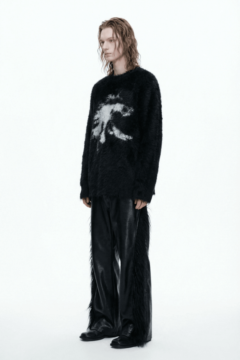 [ArguE CulturE] Crimson Howl Fur Jacket na2285