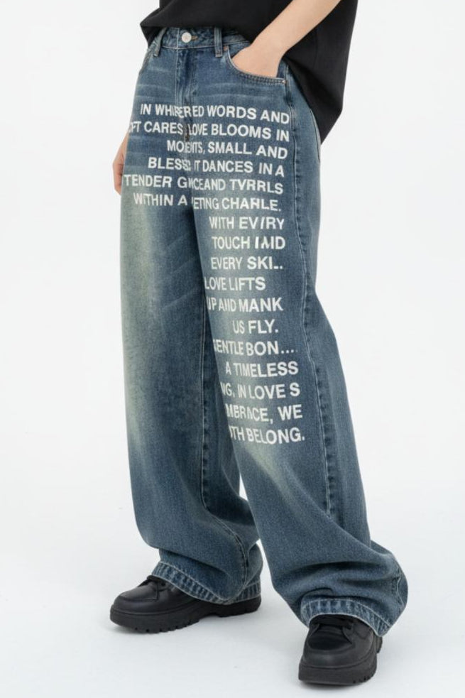 Printed Jeans  na2625