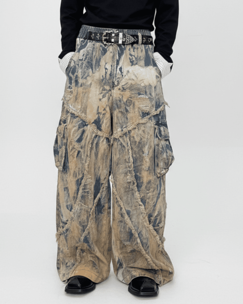 Rebuild Super Baggy Cargo Denim na2337 