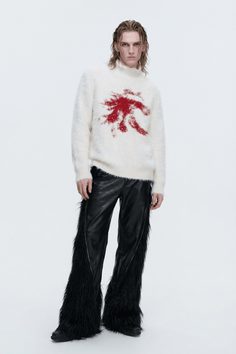 [ArguE CulturE] Crimson Howl Fur Jacket na2285