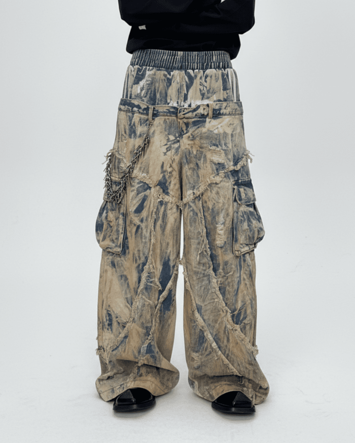 Rebuild Super Baggy Cargo Denim na2337 