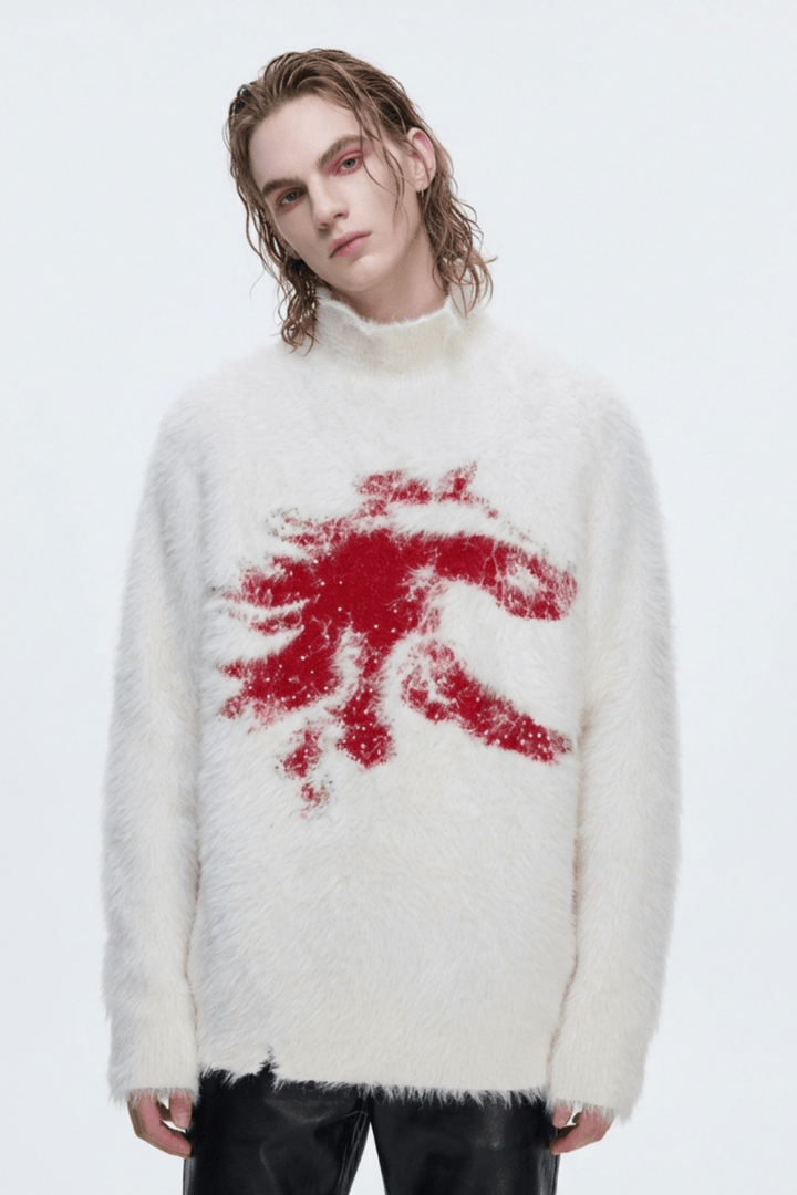 [ArguE CulturE] Crimson Howl Fur Jacket na2285