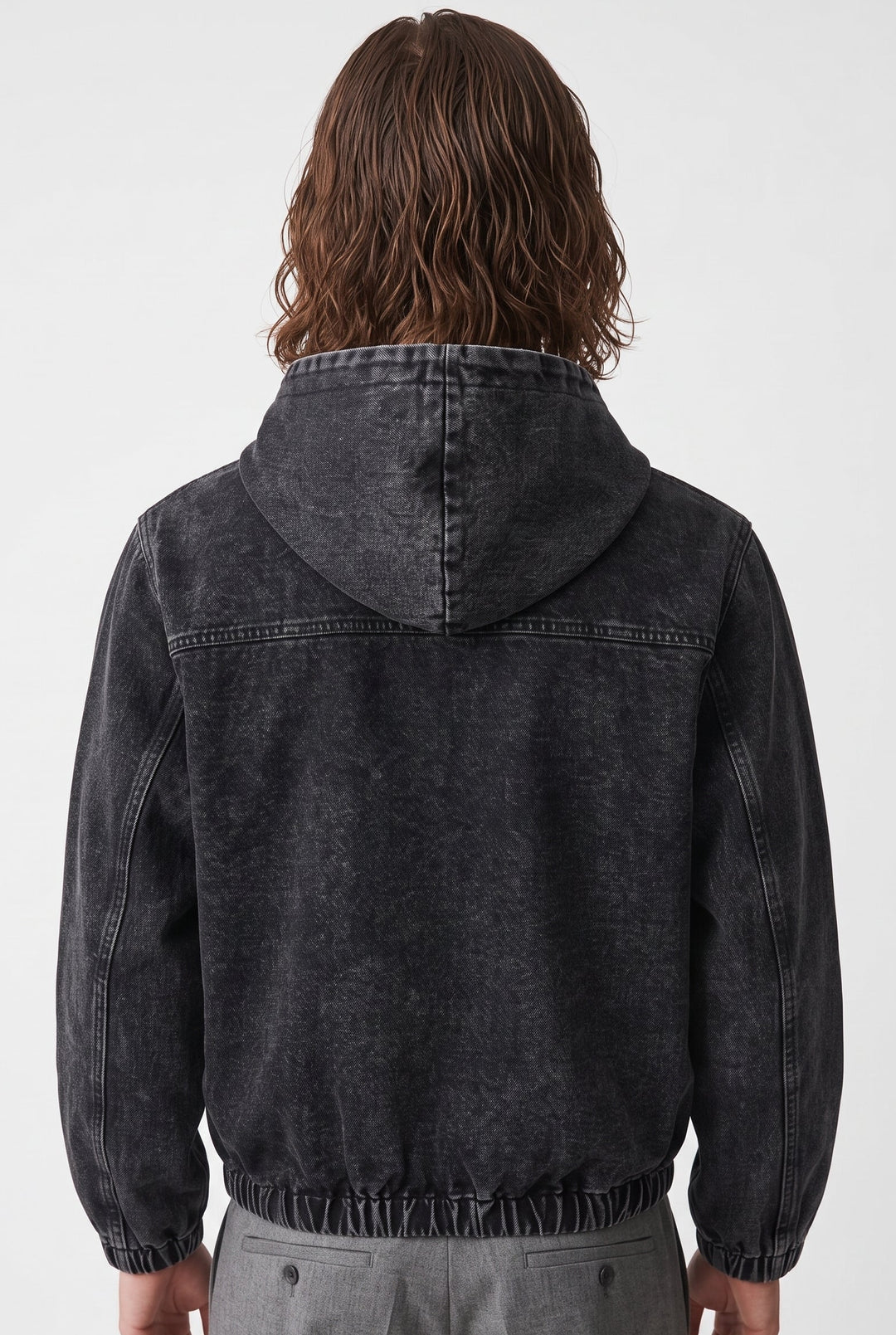 Buckle Denim Hoodie na2781
