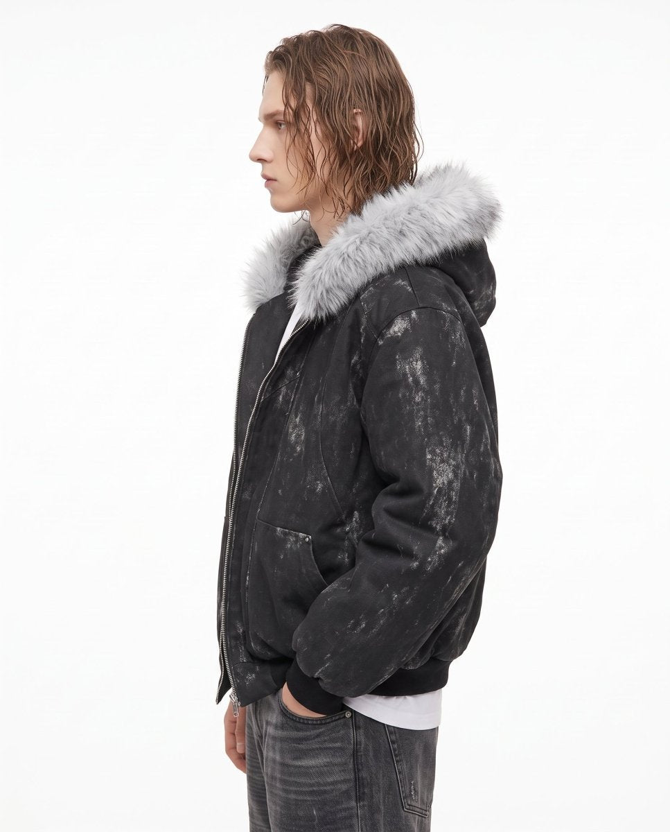 Fur Hooded Jacket na3231