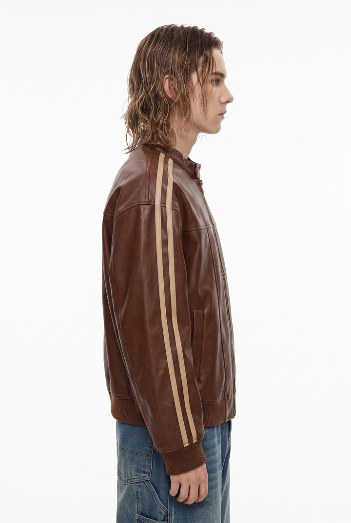 Faux Leather Jacket na2764