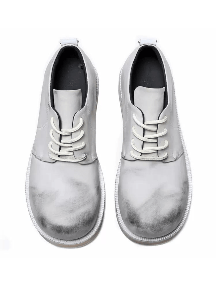 Gray and white Derby shoes na1193