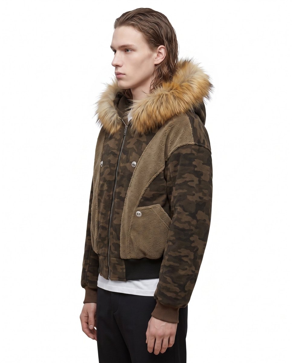 Camo Fur Jacket na3098