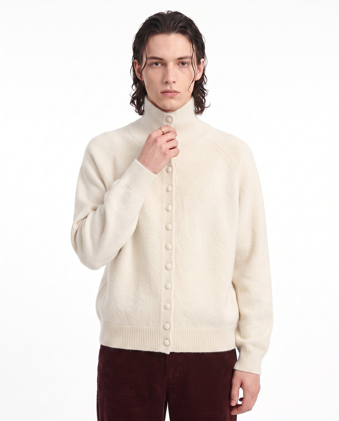 High Neck Cardigan na2987