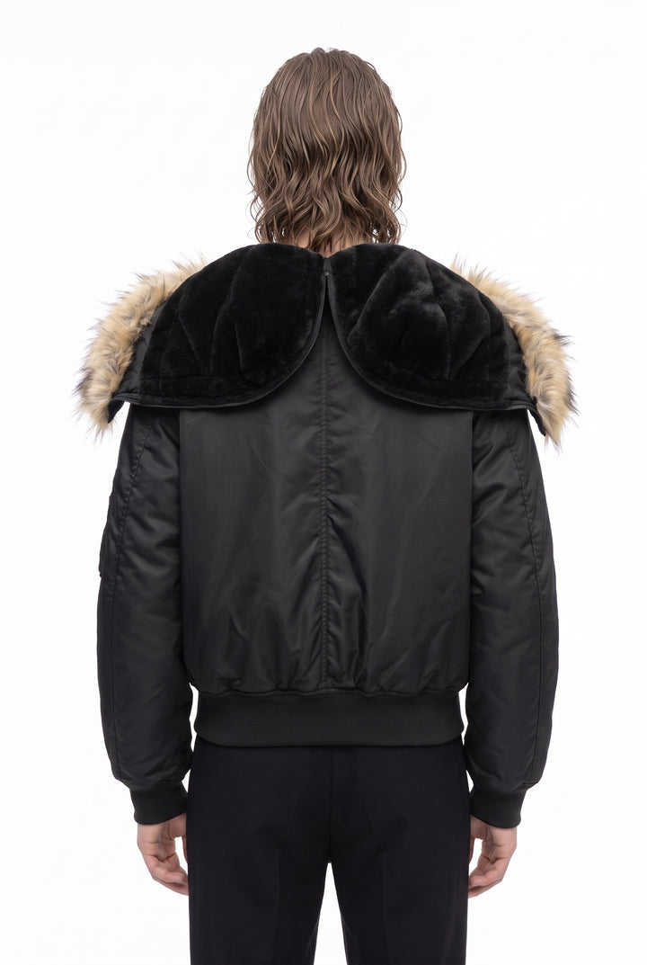 Fur Bomber Jacket na2836