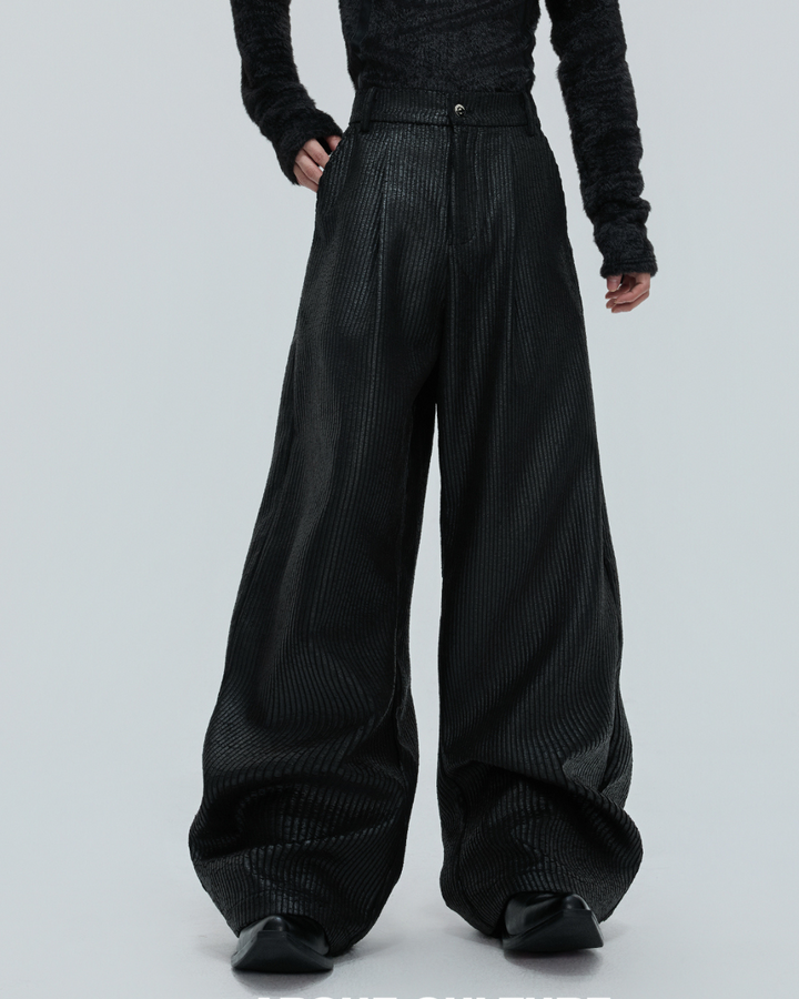 [ArguE CulturE] Shadow Sheen Wide Trousers na2269