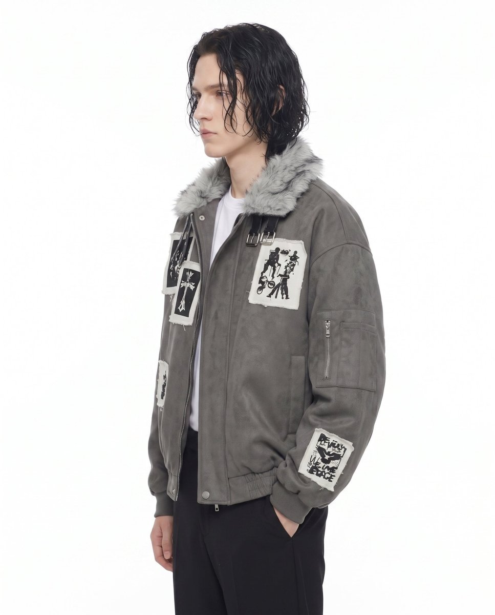 Fur Bomber Jacket na3070