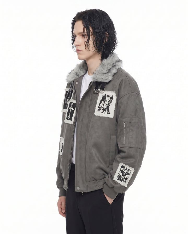 Fur Bomber Jacket na3070