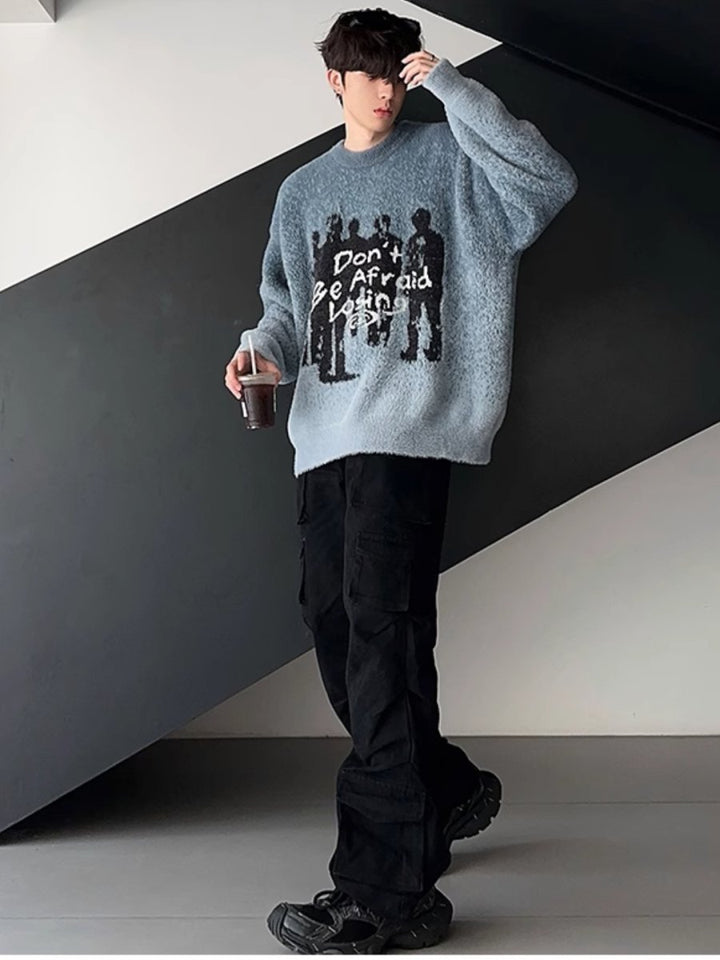 【JH HOMME】mink wool knit  na1559