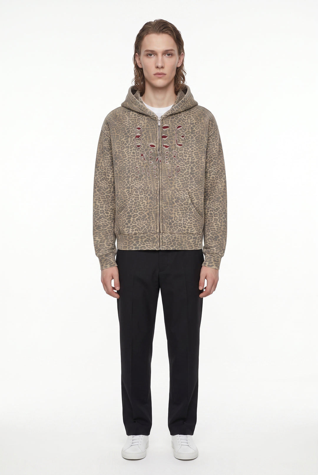 Leopard Zip Hoodie na2821