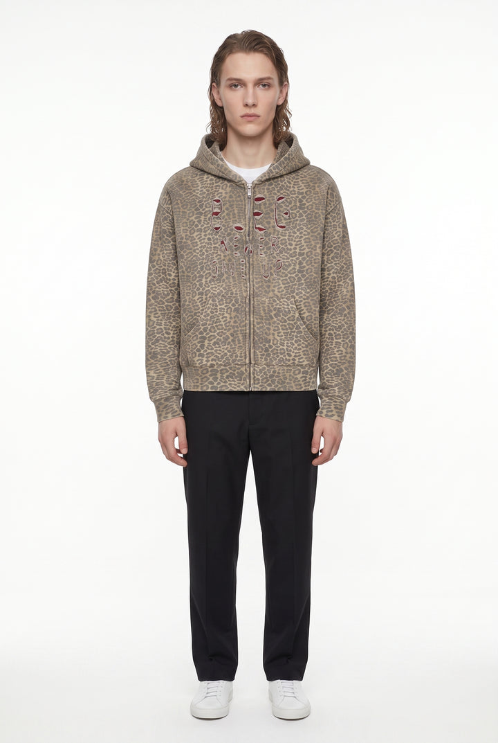 Leopard Zip Hoodie na2821