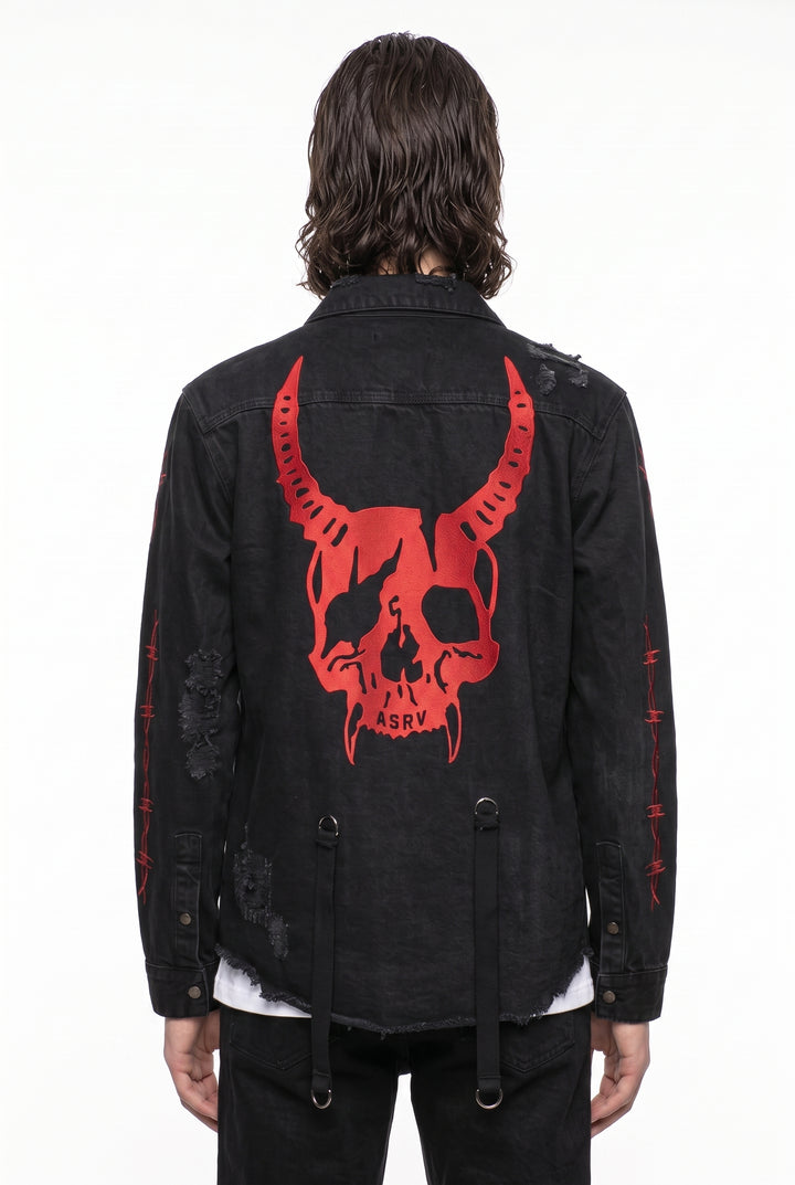 Graphic Denim Jacket na2800