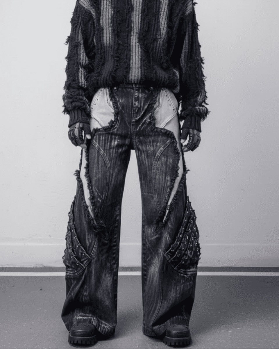 VOID LACE CARGO PANTS na2311