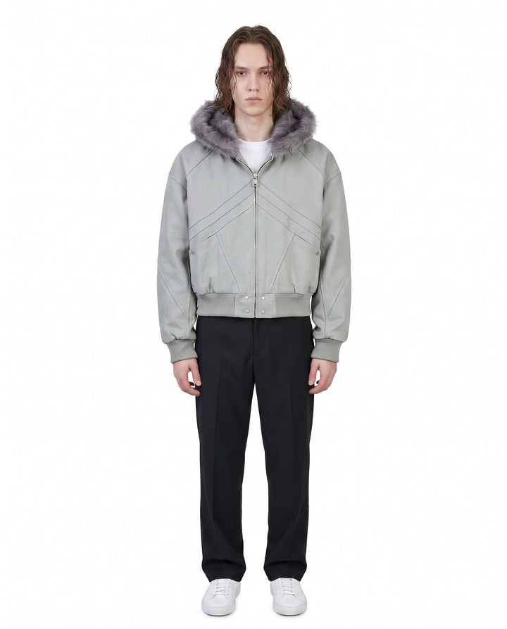 Fur Hooded Jacket na3083