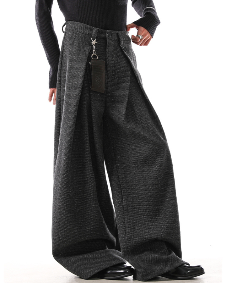 [BLANKIN] Crafted Volume Wide Slacks na2280