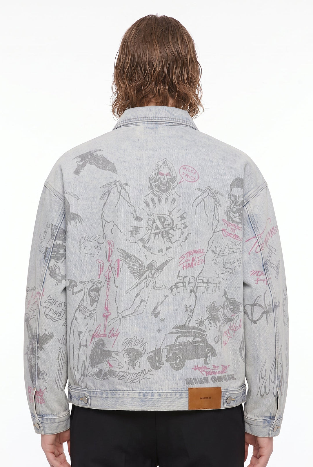 Graphic Denim Jacket na2806