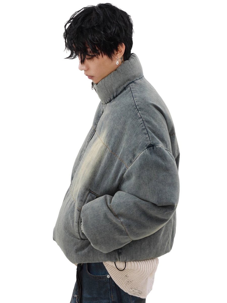 【MRNEARLY】washed denim down jacket  na1757