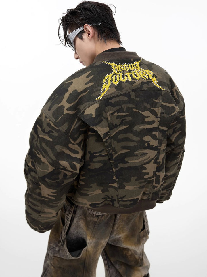 【CulturE】camouflage loose jacket  na1575