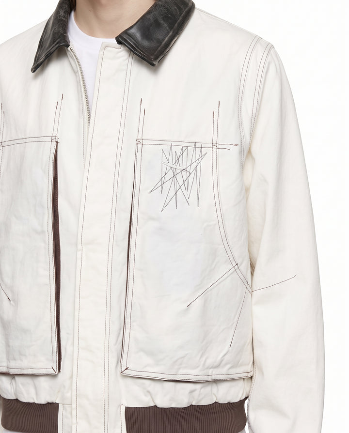 Contrast Bomber Jacket na3189