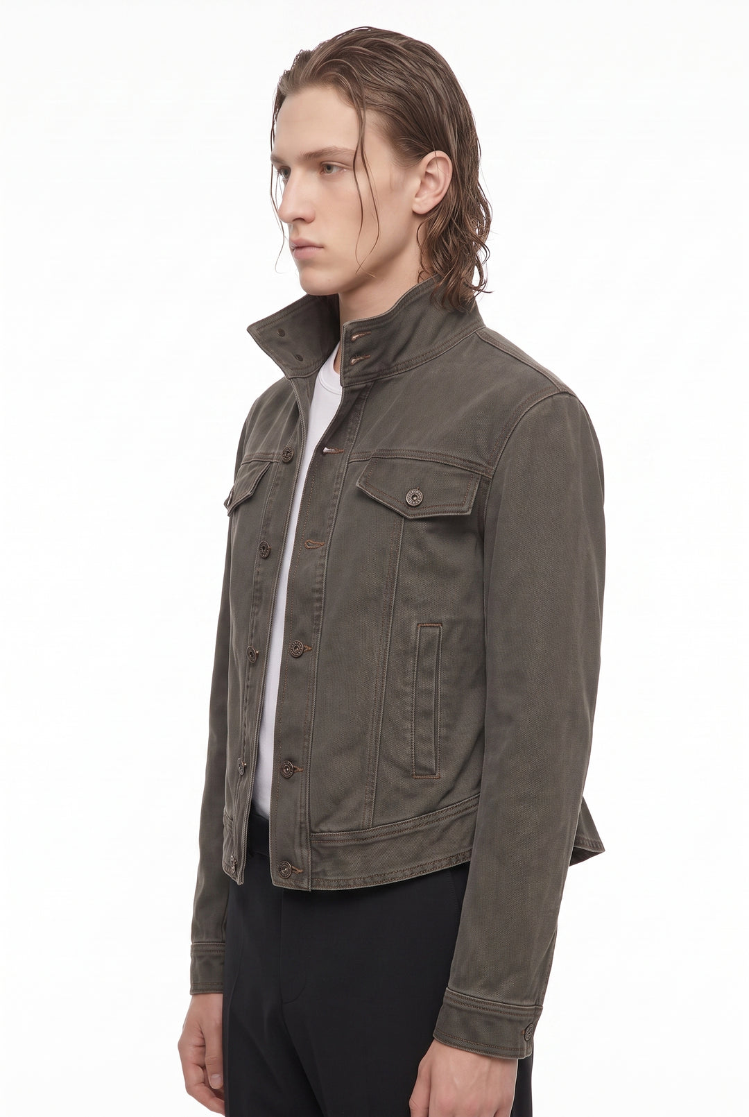 Stand Denim Jacket na2870