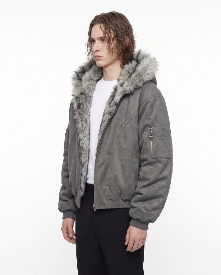 Fur Hooded Jacket na3172
