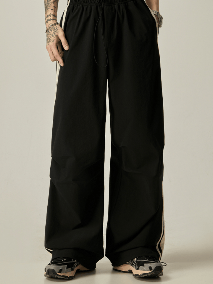 Striped loose wide-leg casual pants NA1237